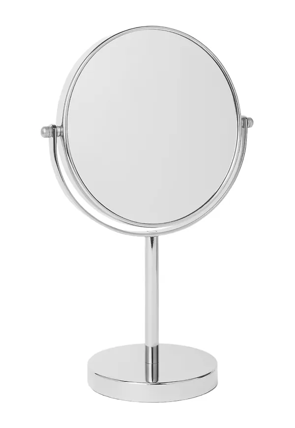 Smickrande sminkspegel i silver från ÅHLÉNS HOME.