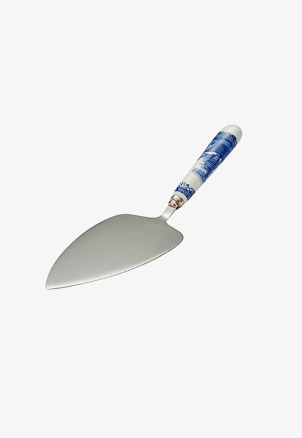 Skön tårtspade i blått från Spode.