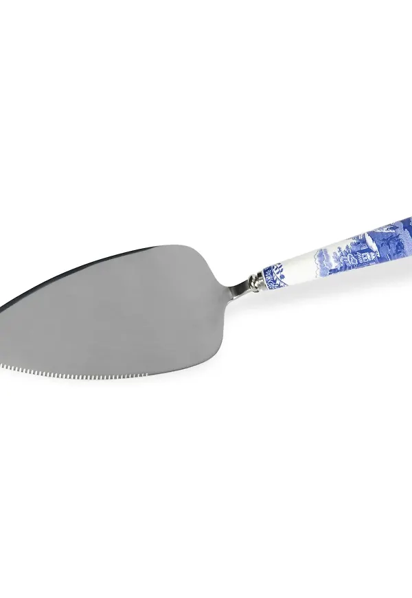 Fantastiskt snygg tårtspade i blått från Spode.