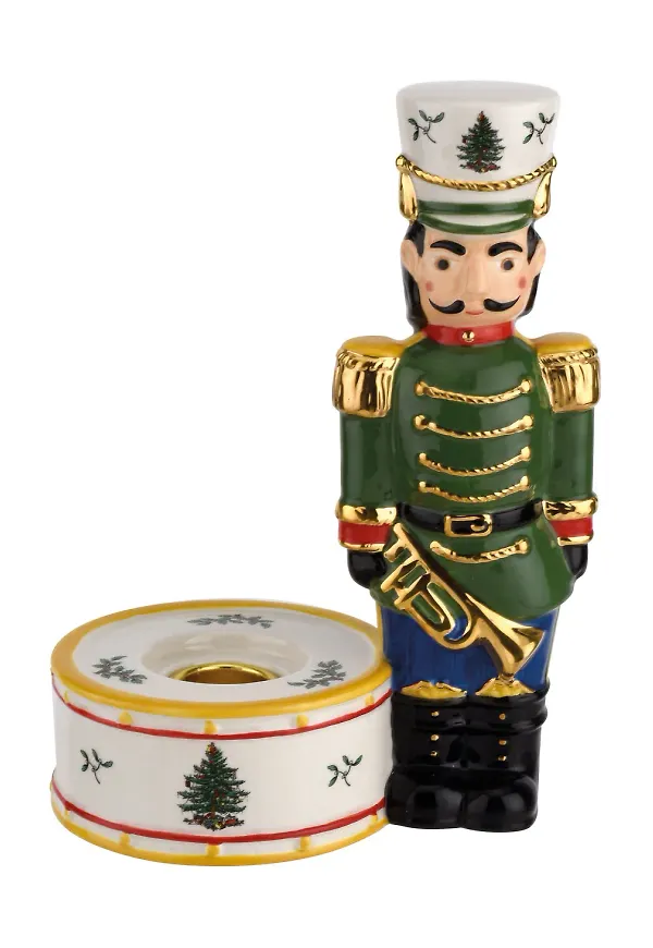 Vit Spode-ljushållare i riktigt snygg modell.