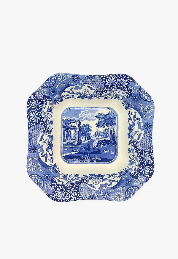Stilren skål i blått från Spode.