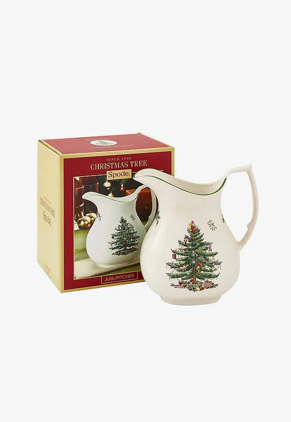 Fantastiskt fin kanna i vitt från Spode.