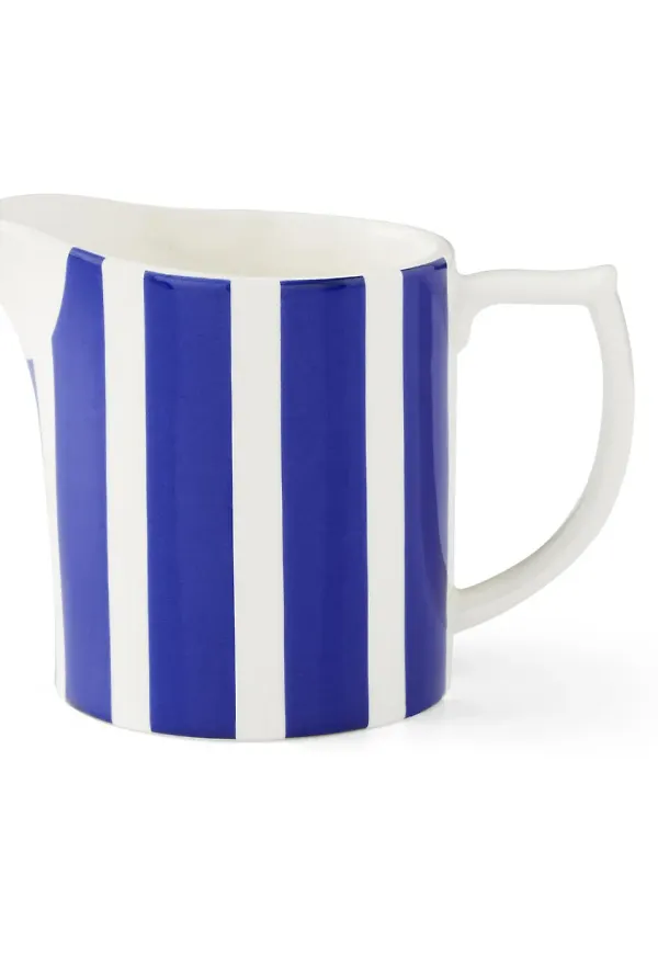 Blå Spode-mjölkkanna i jättesnygg modell.