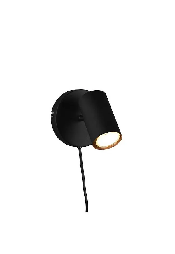 Svart Trio Lighting-läslampa i jättefin modell.