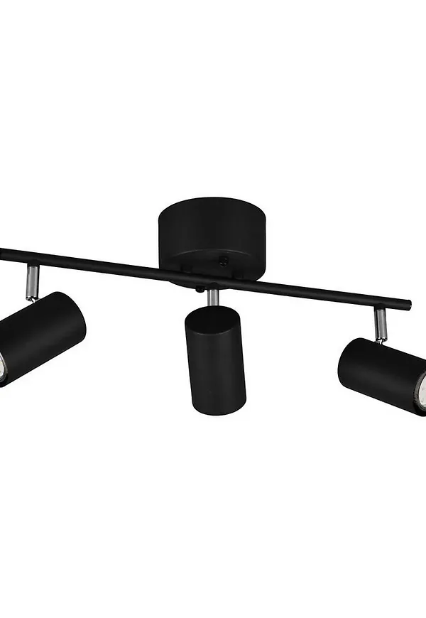 Svart Trio Lighting-spotlampa i riktigt trendig modell.