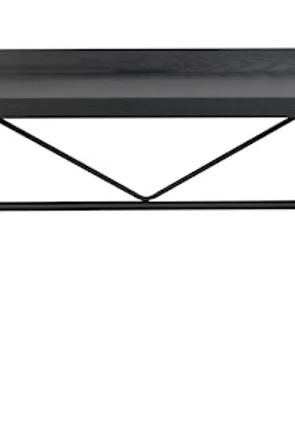 Svart Rowico Home-skrivbord i jättesnygg modell.