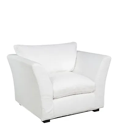 Exklusiv fåtölj i vitt från Artwood.