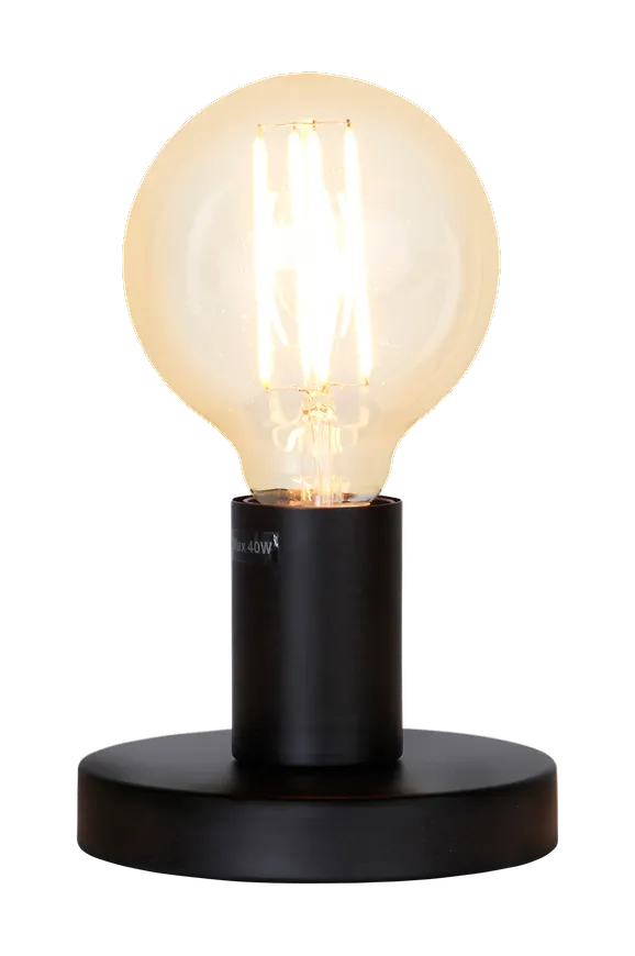 Fantastiskt snygg bordslampa i svart från Star Trading.