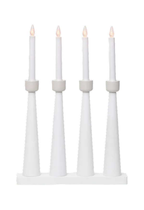 Vit Star Trading-lampa i elegant modell.