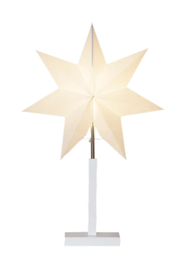 Vit Star Trading-lampa i elegant modell.