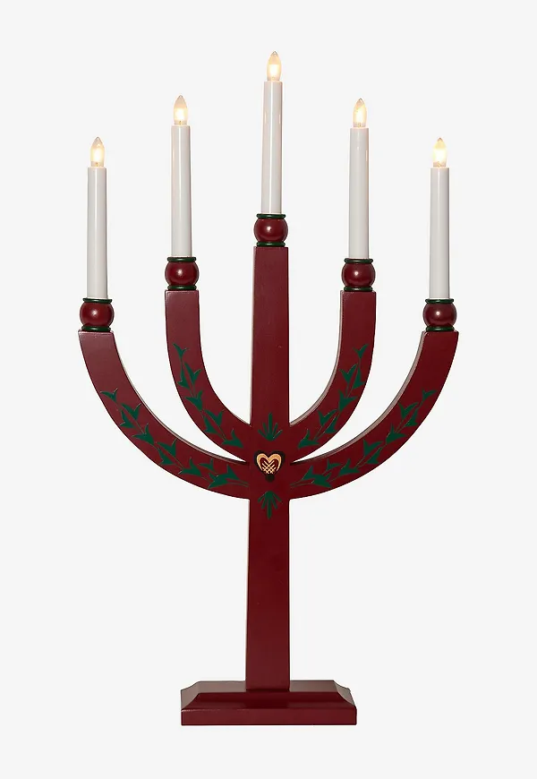 Röd Star Trading-lampa i otroligt fin modell.