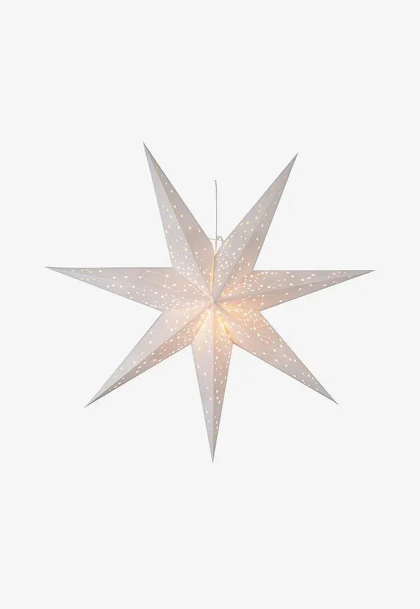 Vit Star Trading-lampa i jättesnygg modell.