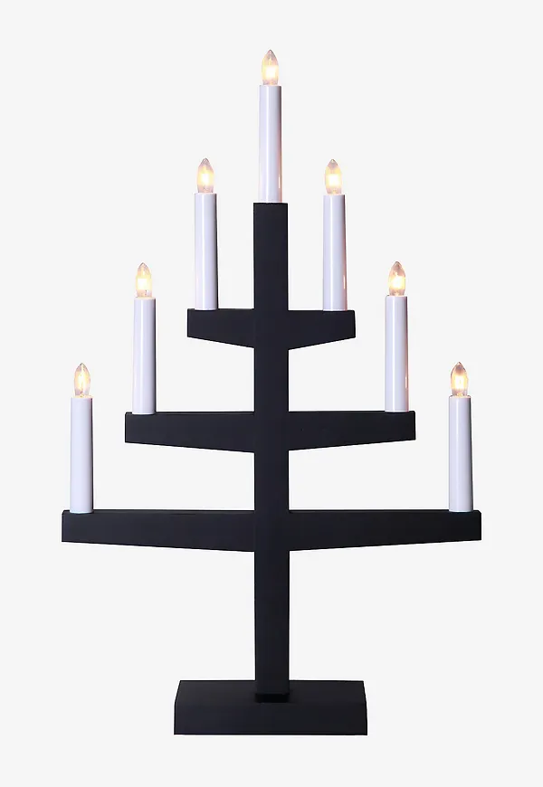 Svart Star Trading-adventsljusstake i cool modell.