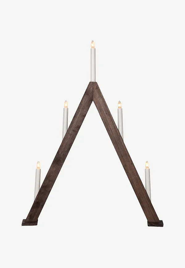 Brun Star Trading-adventsljusstake i fantastiskt fin modell.