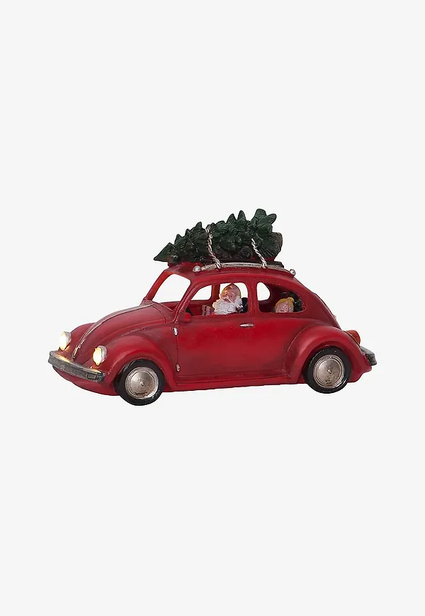 Stilren tomte i rött från Star Trading.