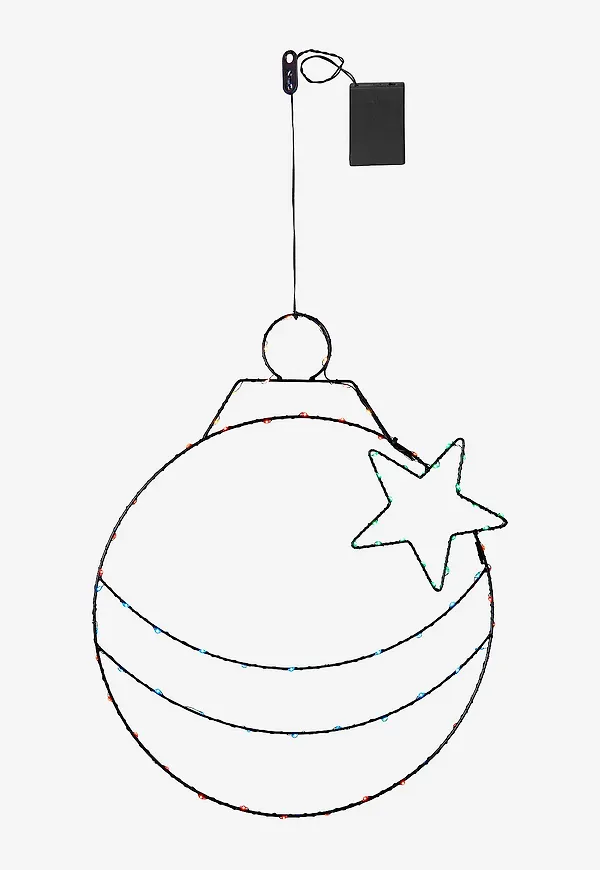 Riktigt snygg julgranskula i flerfärgat från Star Trading.