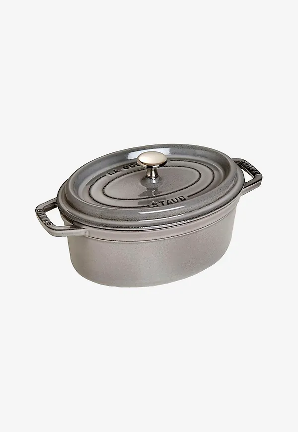Grå Staub-gryta i jättefin modell.