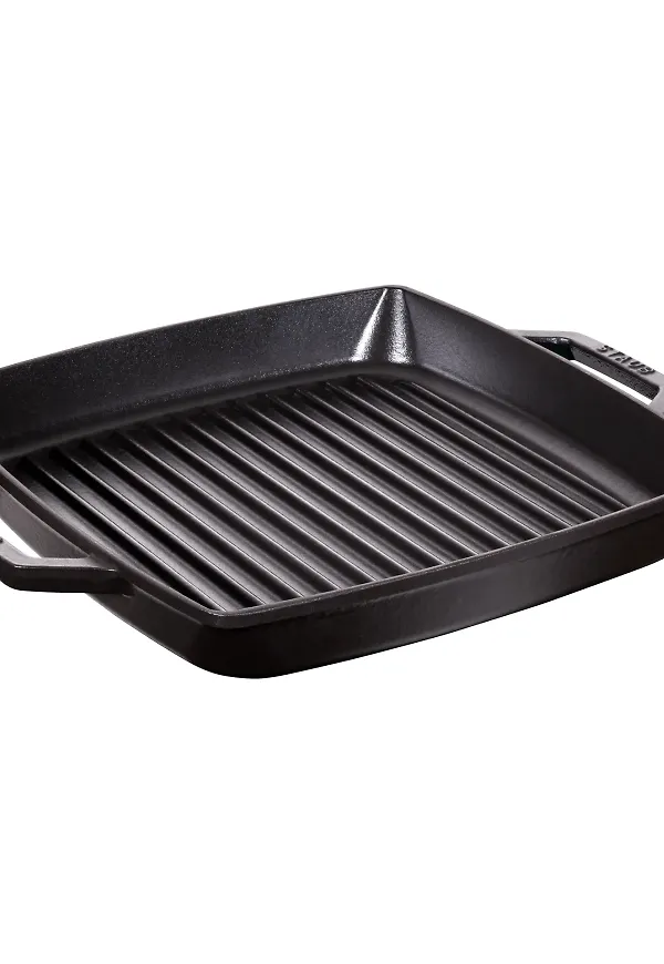 Otroligt snygg grillpanna i svart från Staub.