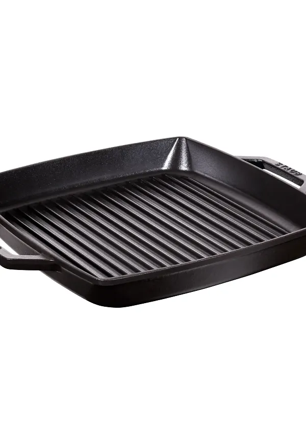 Otroligt snygg grillpanna i svart från Staub.