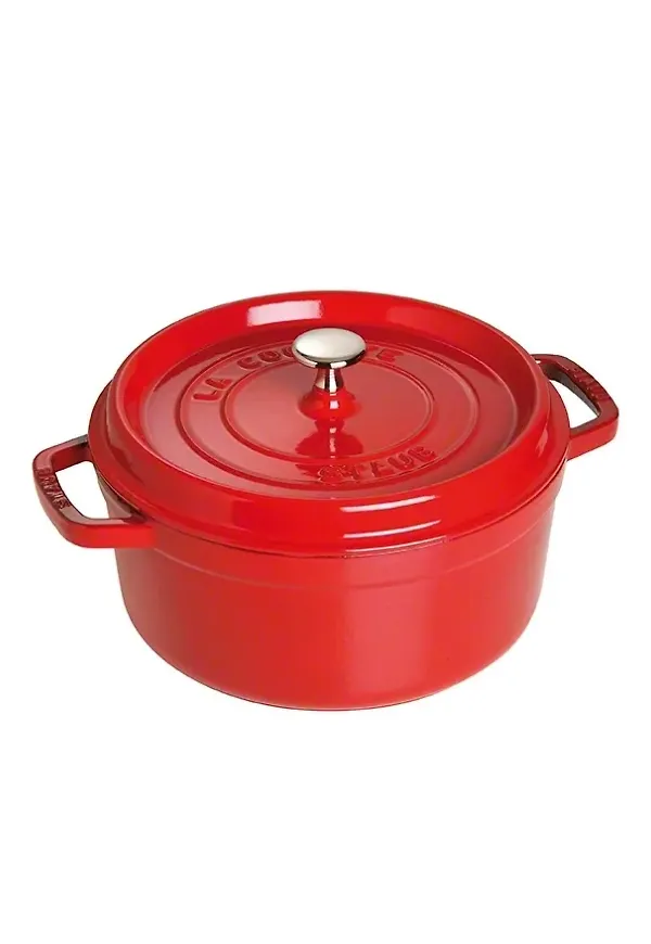 Röd Staub-gryta i jättesnygg modell.
