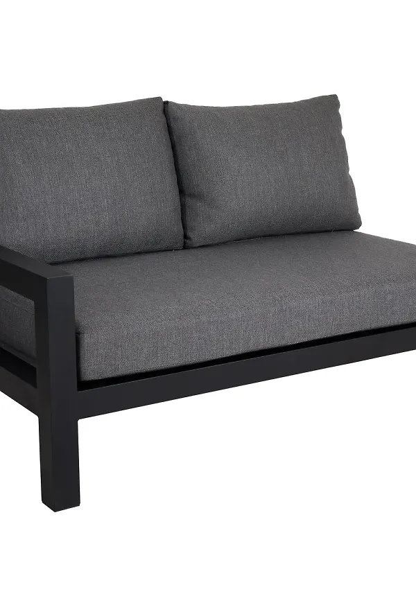 Svart Brafab-loungegrupp i trendig modell.