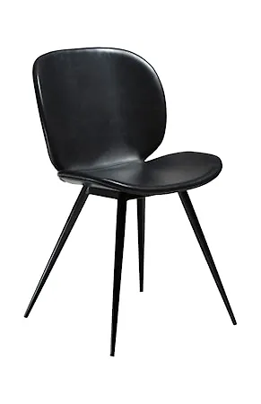 Svart Dan Form Denmark-matbordsstol i söt modell.