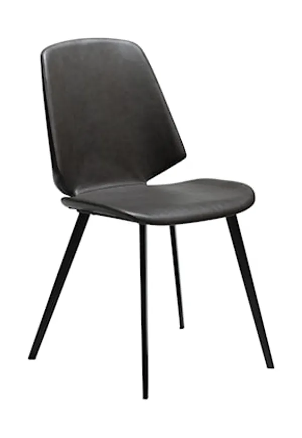 Grå Dan Form Denmark-stol i modern modell.