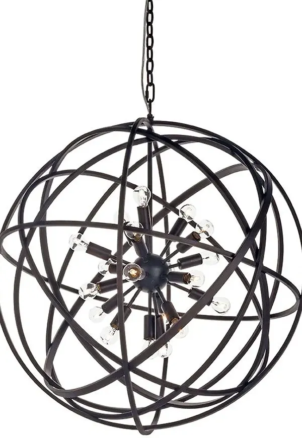 Svart Artwood-halogenlampa i snygg modell.