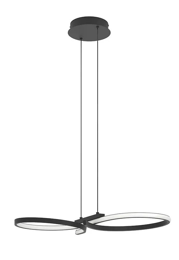 Riktigt snygg glödlampa i svart färg gjord i aluminium.