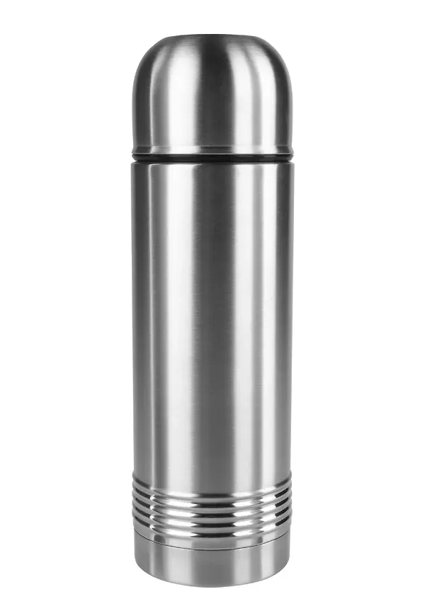 Silverfärgad Tefal-termos i härlig modell.