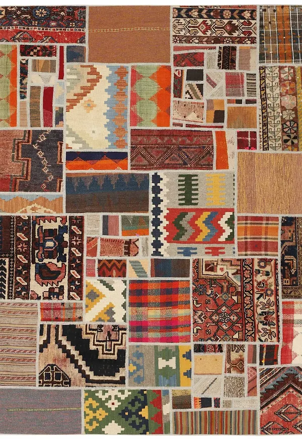 Flerfärgad matta som passar perfekt till våren 2025!