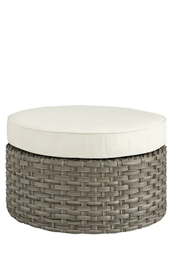 Grå Artwood-fotpall i exklusiv modell.