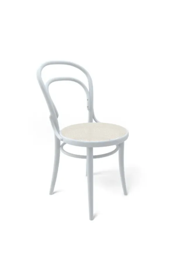 Vit TON-stol i skön modell.
