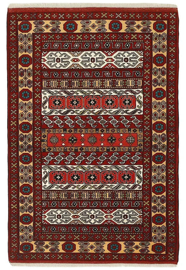 Härlig svart ullmatta 2026 från Rezas.