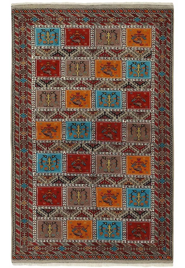 Fantastiskt snygg svart ullmatta 2026 från Rezas.