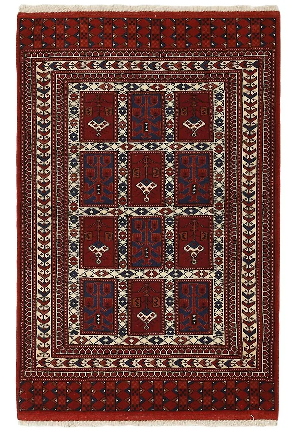 Vacker röd matta 2026 från Rezas.