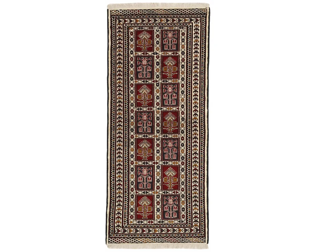 Flerfärgad ullmatta som passar perfekt till våren 2025!