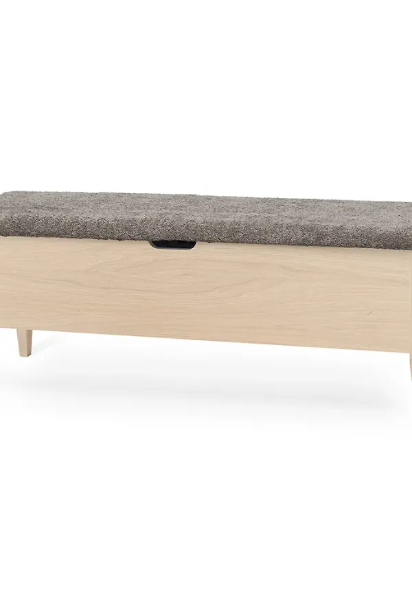 Modern brun bänk i ek från Torkelson.