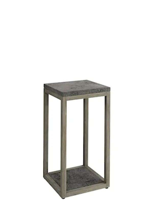 Otroligt fin artwood sidobord i grå färg gjord i teak.