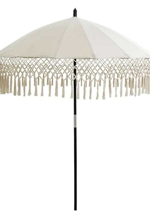 Härlig utemöbel i beige färg gjord i bomull.