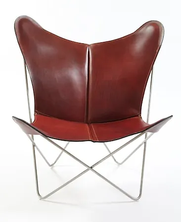 Riktigt snygg läderfåtölj i rött från OX DENMARQ.