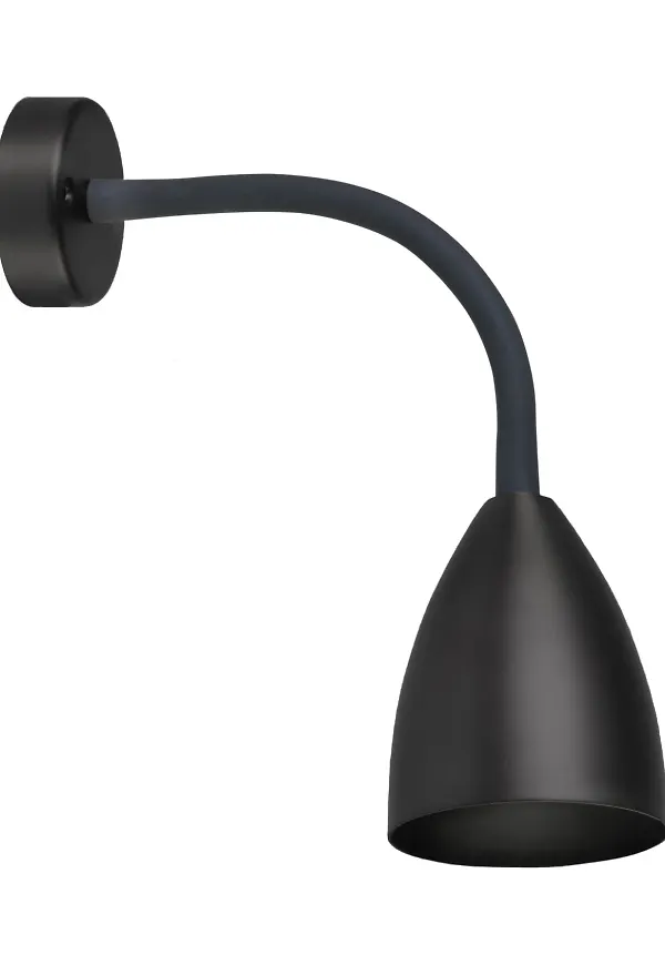 Svart Belid-lampa i jättesnygg modell.