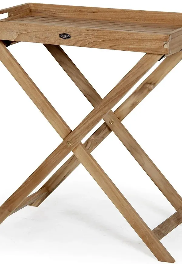 Komfortabel fällbord i teak från Brafab.