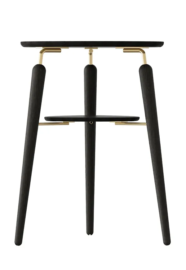 Svart UMAGE-sidobord i ek i supersnygg modell.