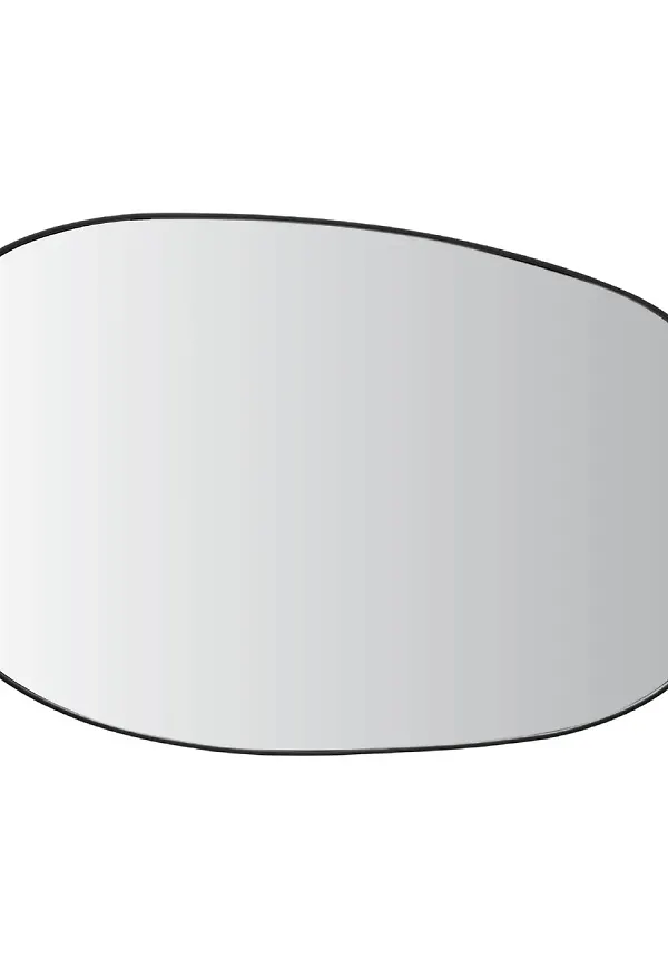 Svart URBAN NATURE CULTURE-väggspegel i jättefin modell.