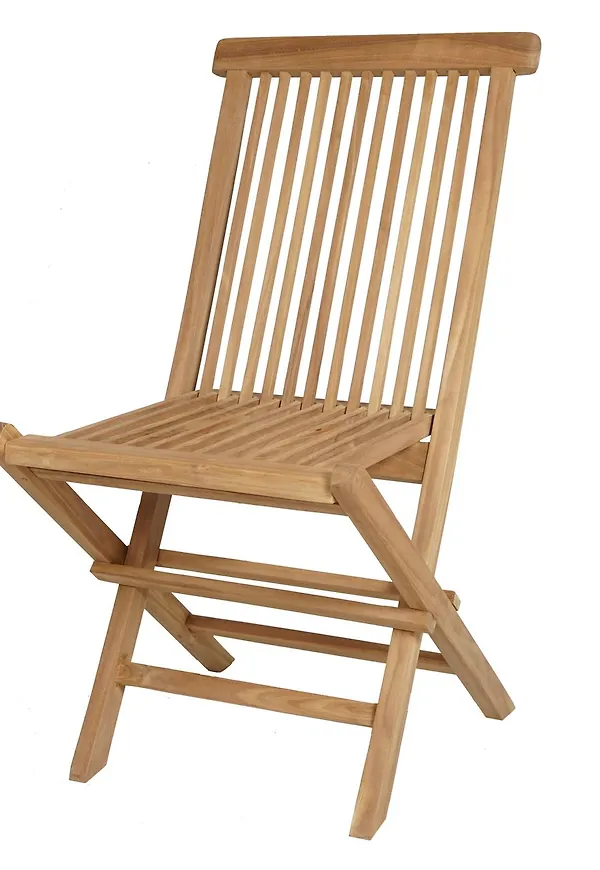 Supersnygg stol i beige färg gjord i teak.