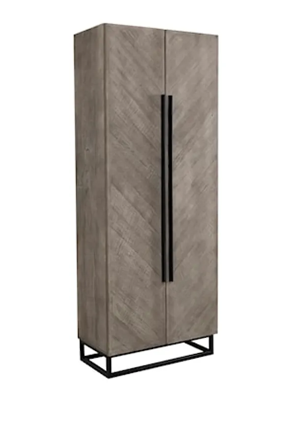 Grå Artwood-garderob i riktigt fin modell.