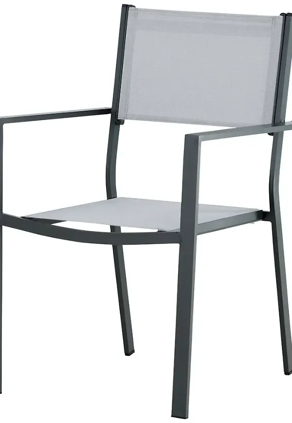 Fin grå stol i aluminium från Venture Design.