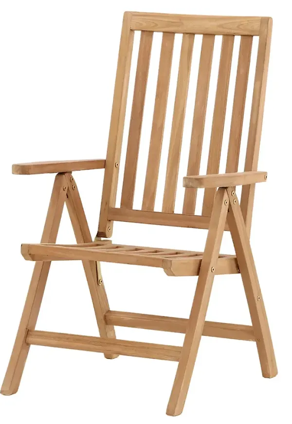 Elegant teakstol 2025 från Venture Design.