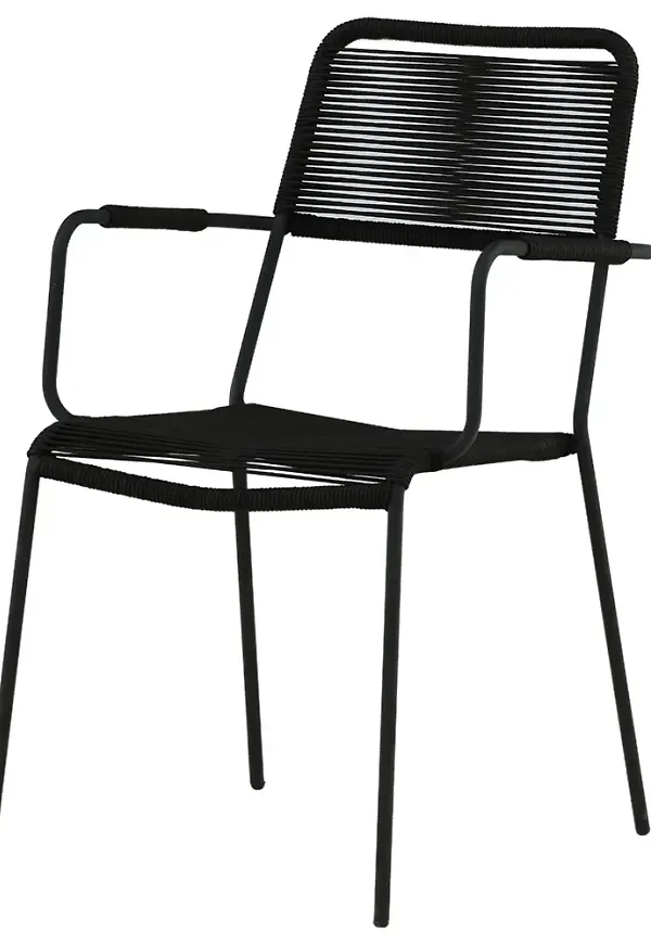 Svart Venture Design-stol i snygg modell.